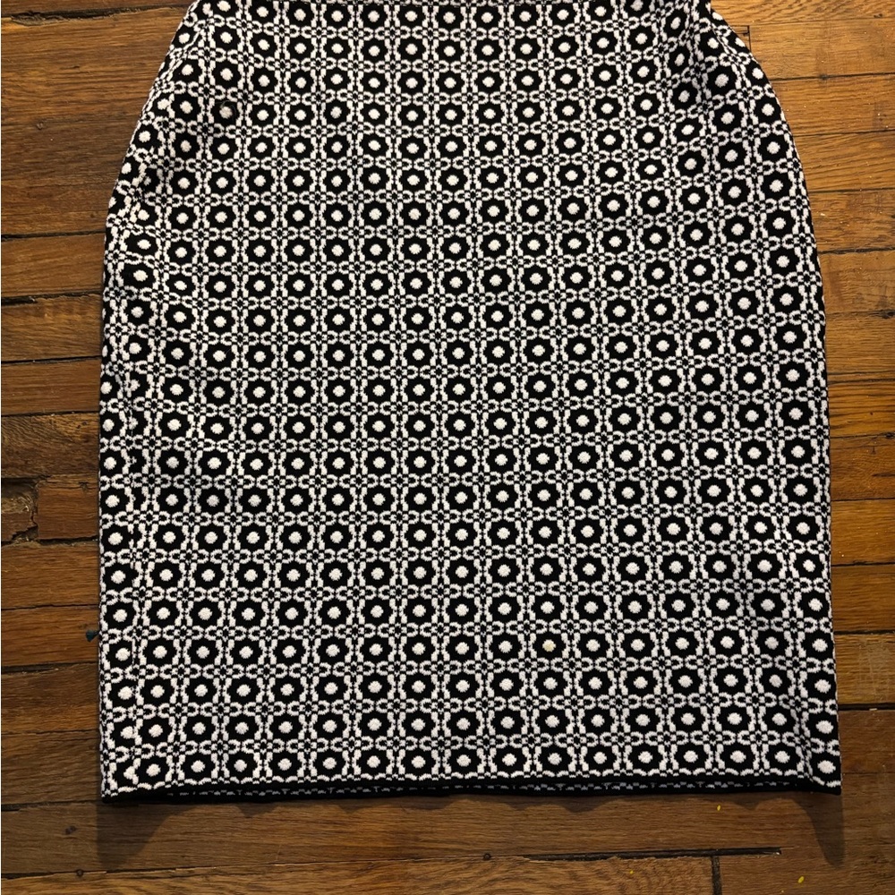 Etcetera Monochrome Floral Knit Skirt